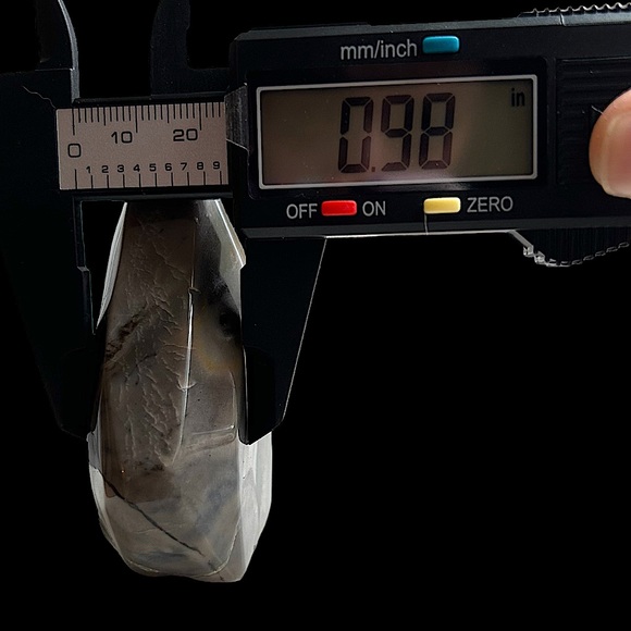 Volcano Agate Teardrop Carving - Picture 12 of 13